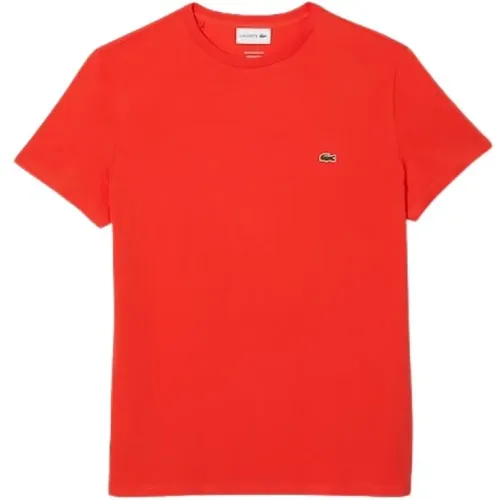 Lacoste - Tops > T-Shirts - Red - Lacoste - Modalova