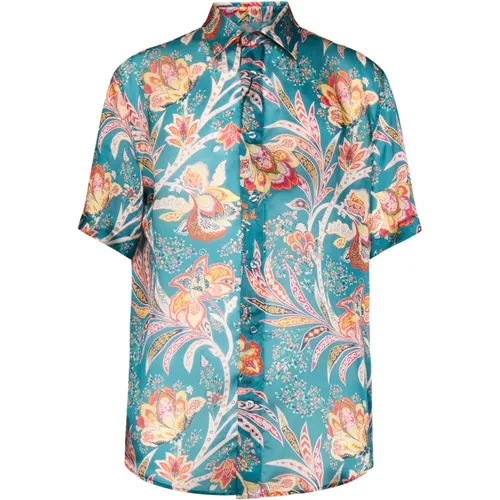 Shirts > Short Sleeve Shirts - - ETRO - Modalova