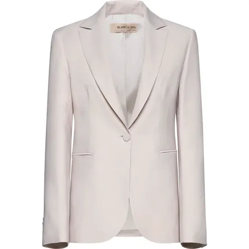 Jackets > Blazers - - Blanca Vita - Modalova