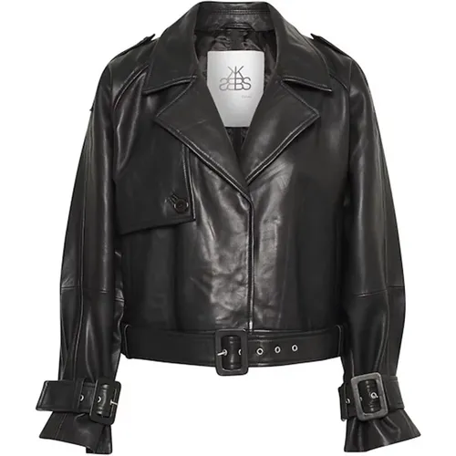 Jackets > Leather Jackets - - Karen by Simonsen - Modalova