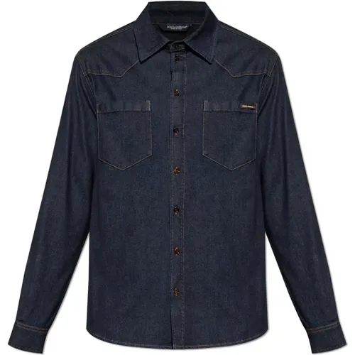 Shirts > Denim Shirts - - Dolce & Gabbana - Modalova