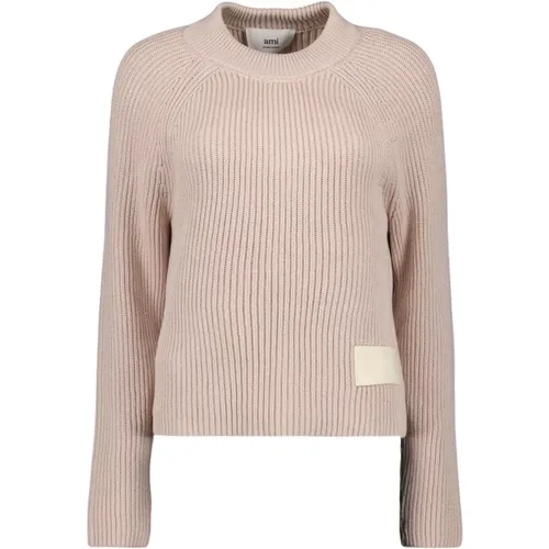 Knitwear > Round-neck Knitwear - - Ami Paris - Modalova