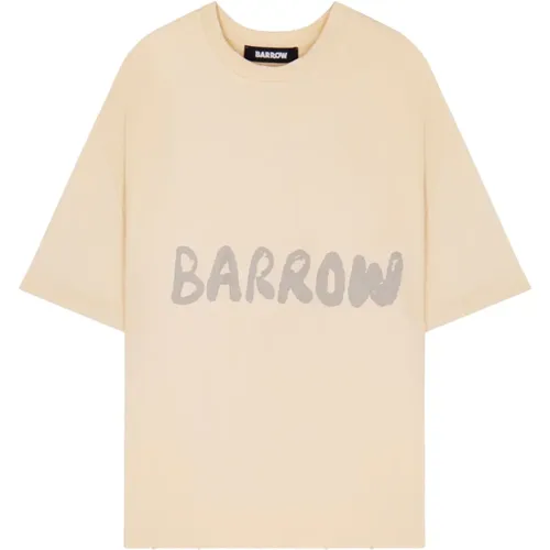 Barrow - Tops > T-Shirts - Beige - Barrow - Modalova