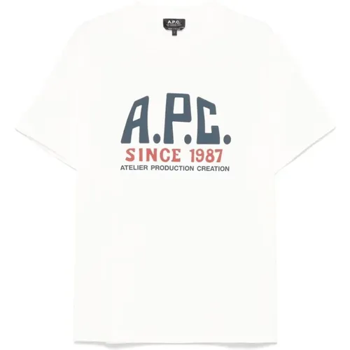 A.p.c. - Tops > T-Shirts - White - A.p.c. - Modalova