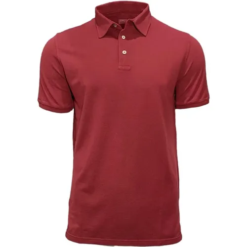 Fedeli - Tops > Polo Shirts - Red - Fedeli - Modalova