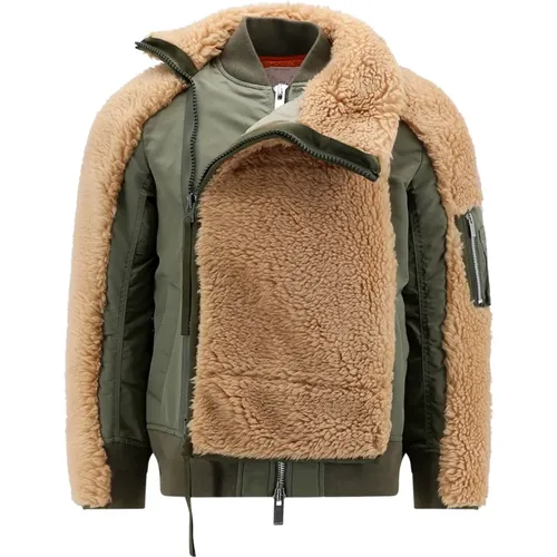 Jackets > Faux Fur & Shearling Jackets - - Sacai - Modalova