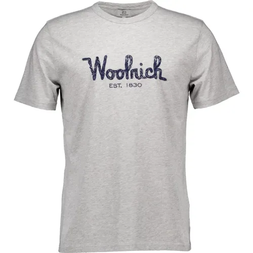 Woolrich - Tops > T-Shirts - Gray - Woolrich - Modalova