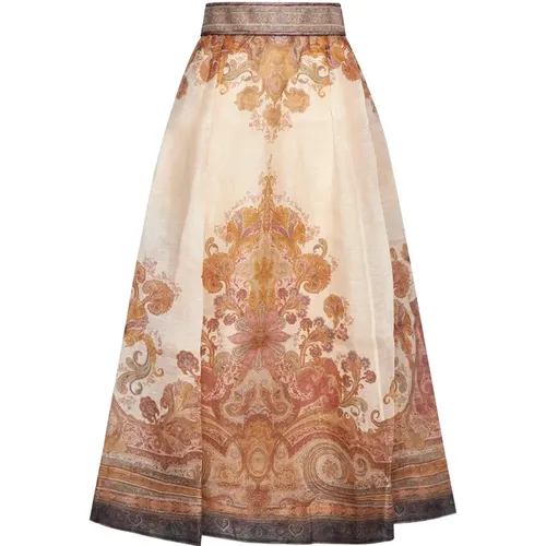 Skirts > Midi Skirts - - Zimmermann - Modalova