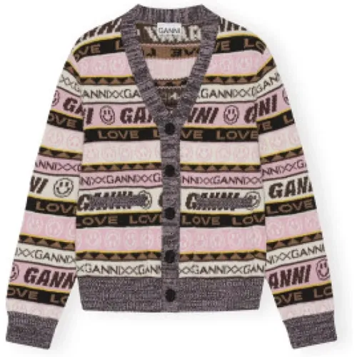 Knitwear > Cardigans - - Ganni - Modalova