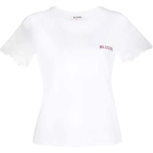 Blugirl - Tops > T-Shirts - White - Blugirl - Modalova