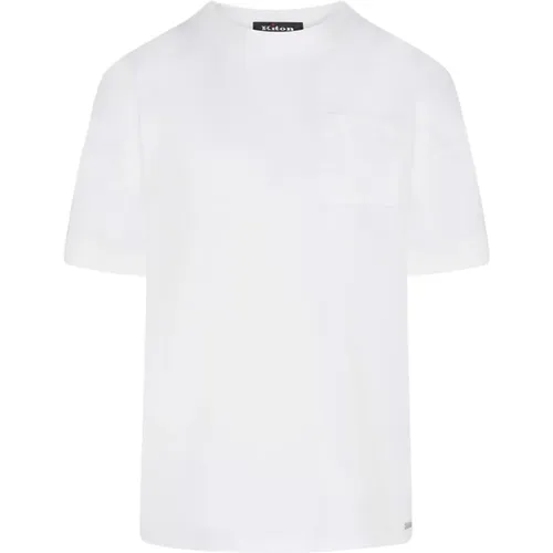 Kiton - Tops > T-Shirts - White - Kiton - Modalova