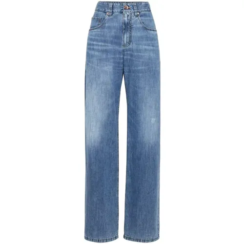 Jeans > Straight Jeans - - BRUNELLO CUCINELLI - Modalova