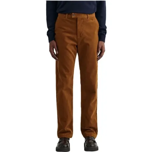 Gant - Trousers > Chinos - Brown - Gant - Modalova