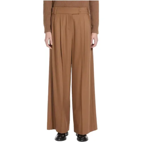 Trousers > Wide Trousers - - Max Mara Studio - Modalova