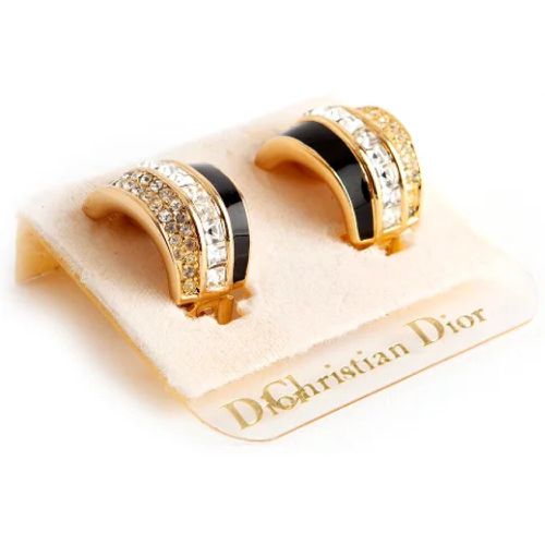 Pre-owned Yellow Gold earrings - Dior Vintage - Modalova