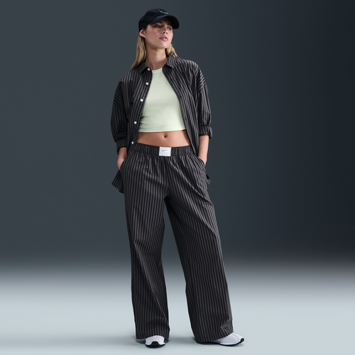Pantalon à rayures ample taille mi-haute Sportswear Chill Poplin - Nike - Modalova