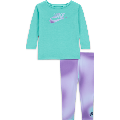 Ensemble t-shirt à manches longues et legging Dri-FIT pour bébé (12 - 24 mois) - Nike - Modalova