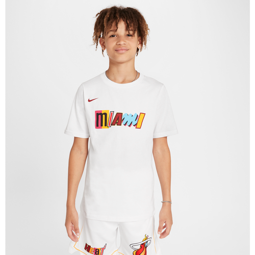 T-shirt à logo NBA Miami Heat City Edition pour ado - Nike - Modalova