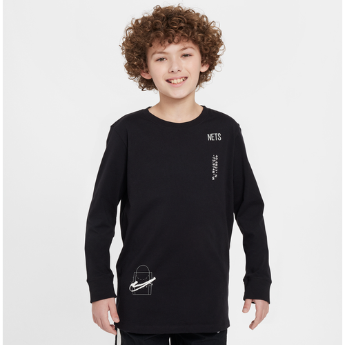 T-shirt à manches longues NBA Brooklyn Nets Courtside Max90 pour ado (garçon) - Nike - Modalova