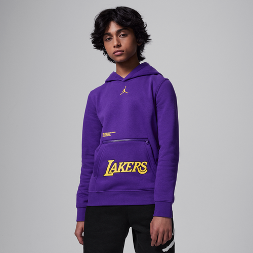 Sweat à capuche en tissu Fleece NBA Los Angeles Lakers Courtside Statement Edition pour ado - Jordan - Modalova