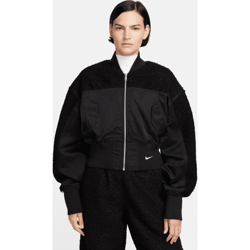 Veste aviateur en tissu Fleece à poils longs Sportswear Collection pour femme - Nike - Modalova