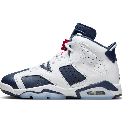 Chaussure Air 6 Retro « White and Midnight Navy » pour ado - Jordan - Modalova