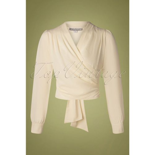 S Darla Wrap Blouse in Antique - Rock N Romance - Modalova