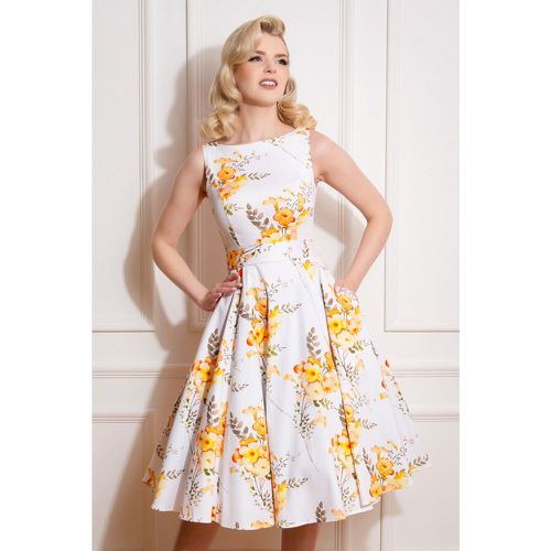 Robe Corolle Fleurie Aurelia Années 50 en - hearts & roses - Modalova