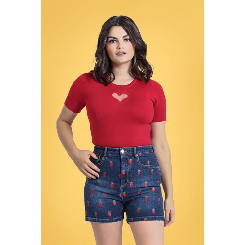 Short en Jean Strawberry Années 50 en - bunny - Modalova