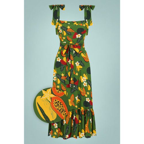 Katrina Fruit Jungle Midi Dress Années 50 en - collectif clothing - Modalova