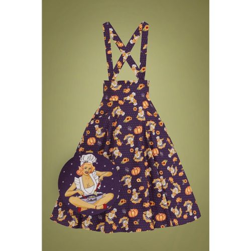 Alexa Pumpkin Pinup Swing Skirt Années 50 en Multi - collectif clothing - Modalova
