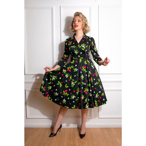 Natasha Cherry Swing Dress Années 50 en - hearts & roses - Modalova