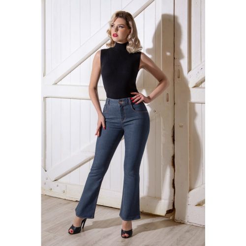 S Rosa Jeans in Denim Blue - Rock-a-Booty - Modalova
