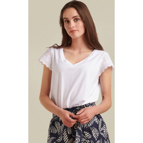 Olivia Top en Blanc - Smashed Lemon - Modalova