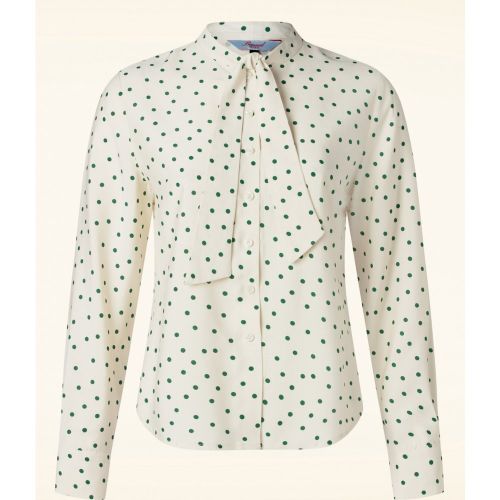 Chemisier Spot Envy en Blanc Cassé - Banned Retro - Modalova