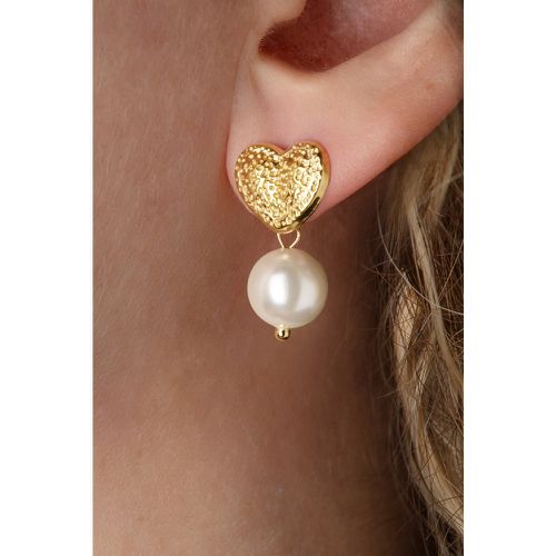 Puces d'oreilles I Love Pearls en plaqué or - Day&Eve by Go Dutch Label - Modalova