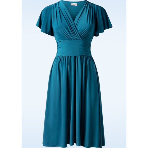 Robe corolle Sadie en bleu sarcelle - vintage chic for topvintage - Modalova