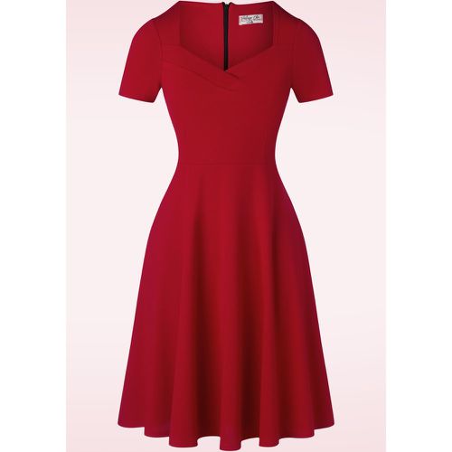 Robe corolle Catrice en rouge vif - vintage chic for topvintage - Modalova