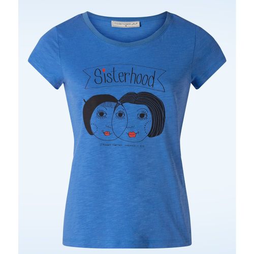 T-shirt Sisterhood en bleu puissant - Mademoiselle YéYé - Modalova