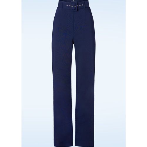 Pantalon Sasha en bleu marine - vintage chic for topvintage - Modalova