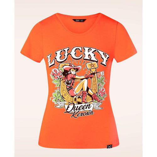 T-shirt Lucky en Orange - Queen Kerosin - Modalova