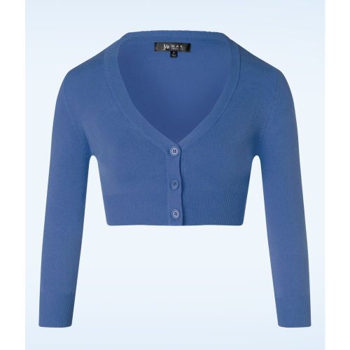 Shela Cropped Cardigan en Pensée - mak sweater - Modalova