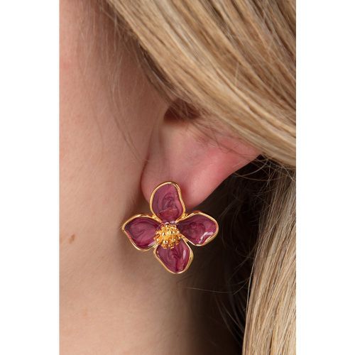 Puces d'oreilles Flower en et prune - Vixen - Modalova