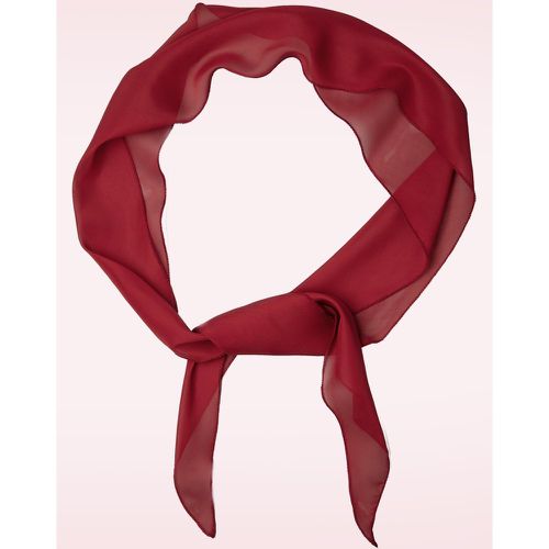 Chiffon Scarf Années 50 en Bordeaux - zazoo - Modalova