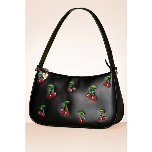Sac à Main Wild Cherry en Noir - Banned Retro - Modalova