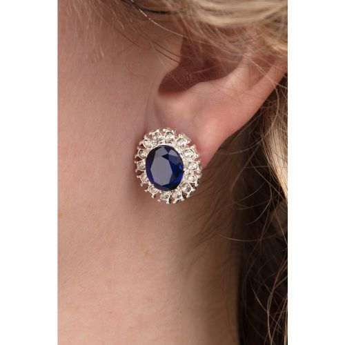 Lady Diana Earstuds en Bleu Saphir - lovely - Modalova