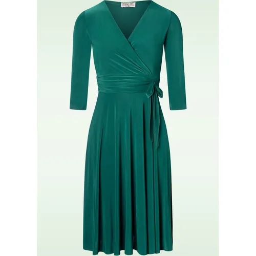 Robe corolle Aria en vert sapin - vintage chic for topvintage - Modalova