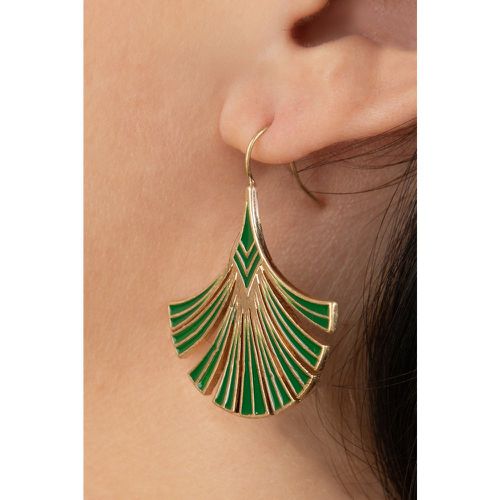 Boucles d'oreilles Art Déco Palm Leaf en - lovely - Modalova