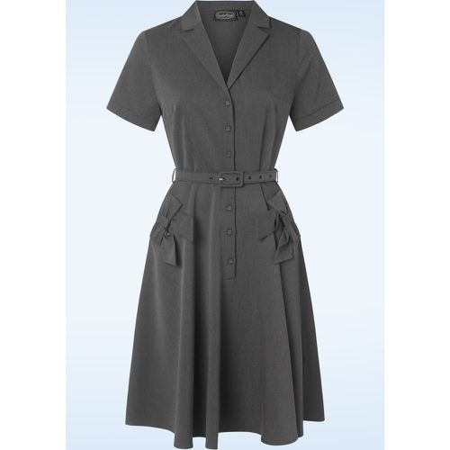 Robe corolle à noeud Kenzy en gris - Vixen - Modalova