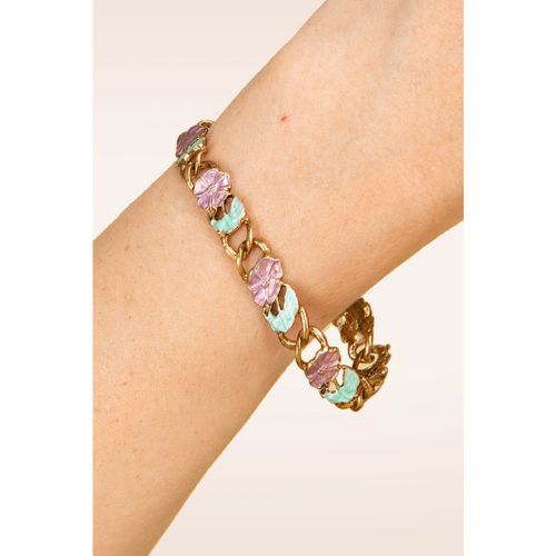 Bracelet plaqué or Vintage Garland en lilas et - Urban Hippies - Modalova